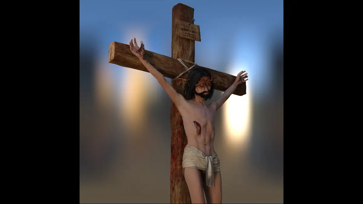 Gesù morente sulla croce