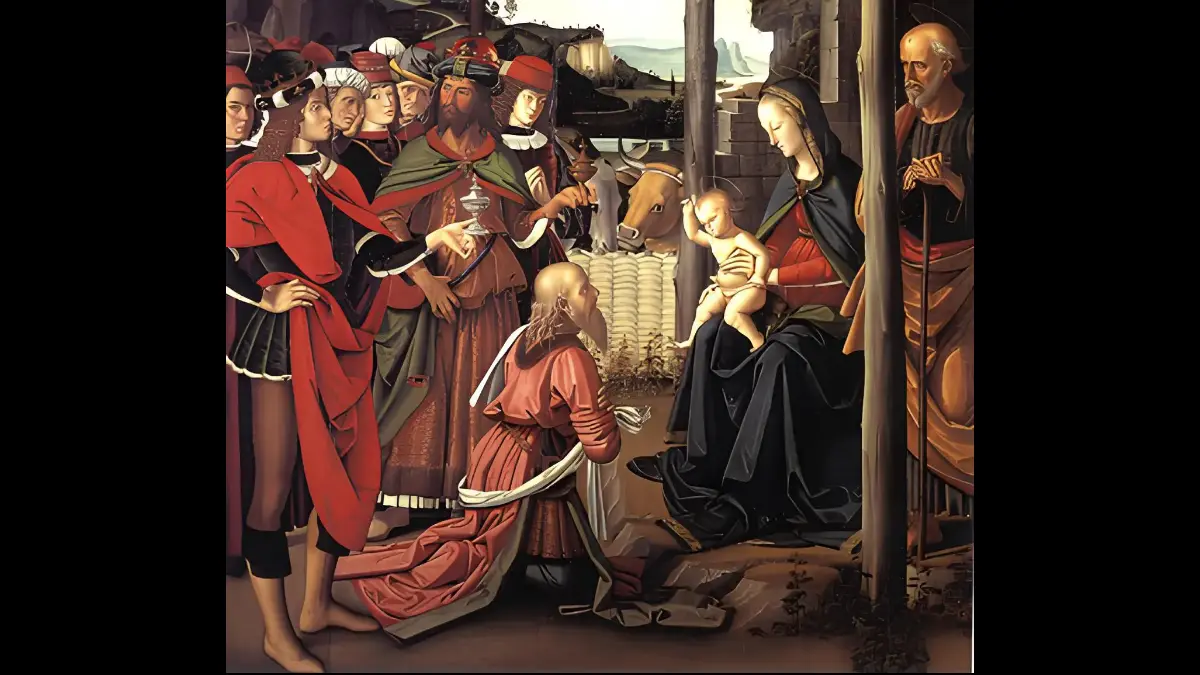 I magi adorano Gesù bambino