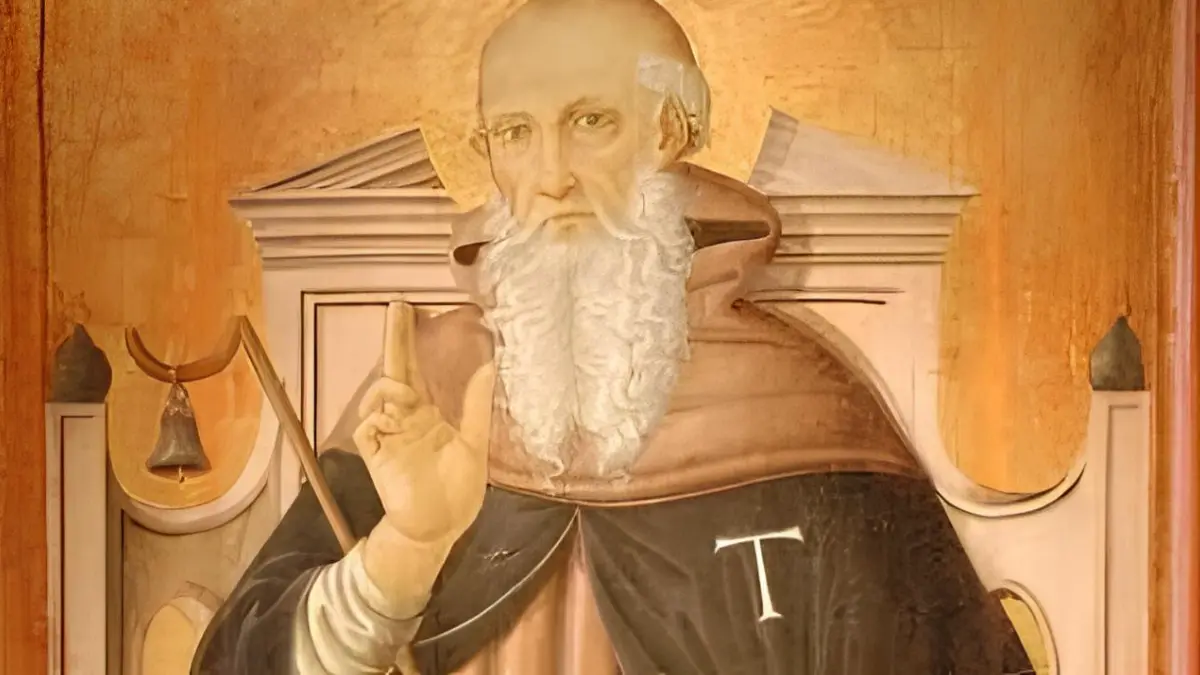 Sant'Antonio abate benedice