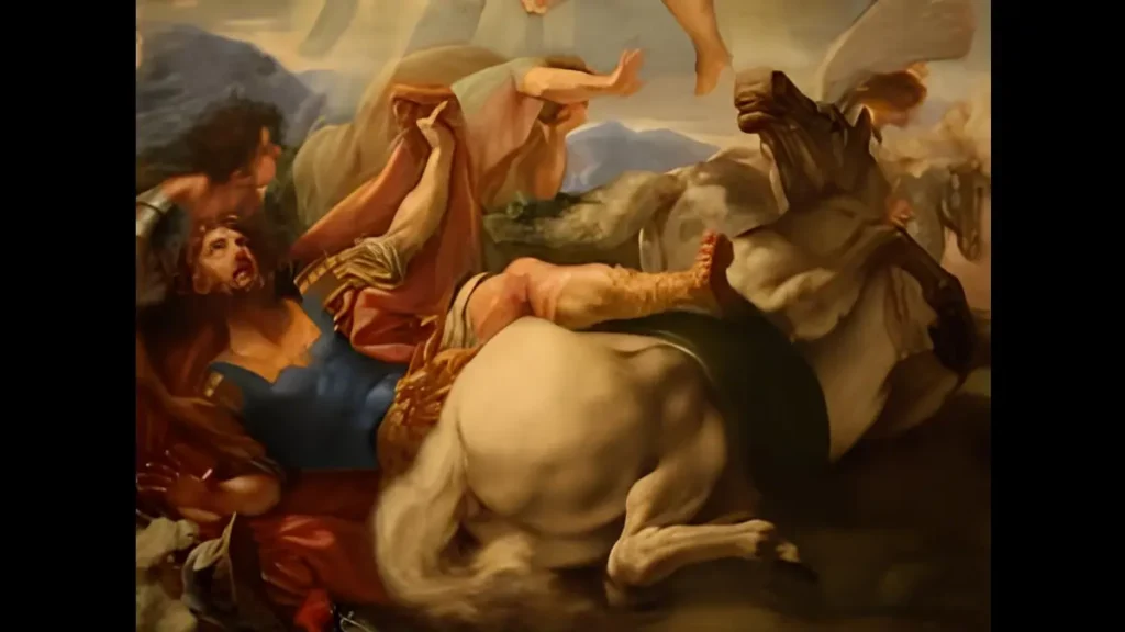 San Paolo cade da cavallo