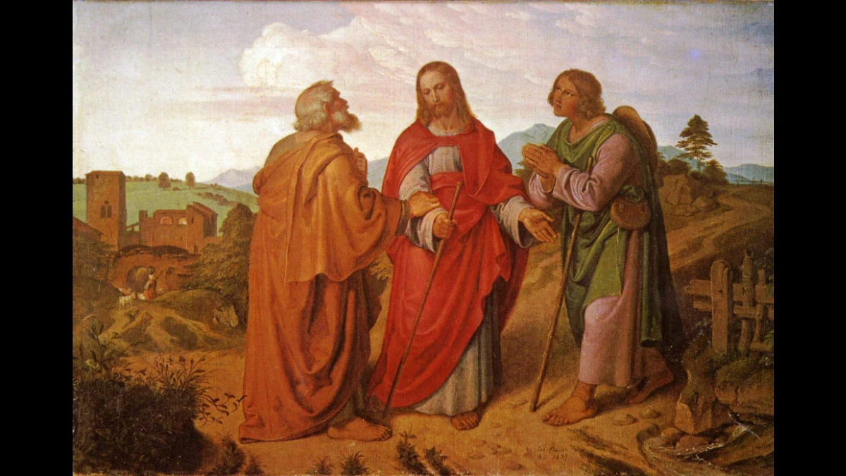 Gesù parla ai due di Emmaus