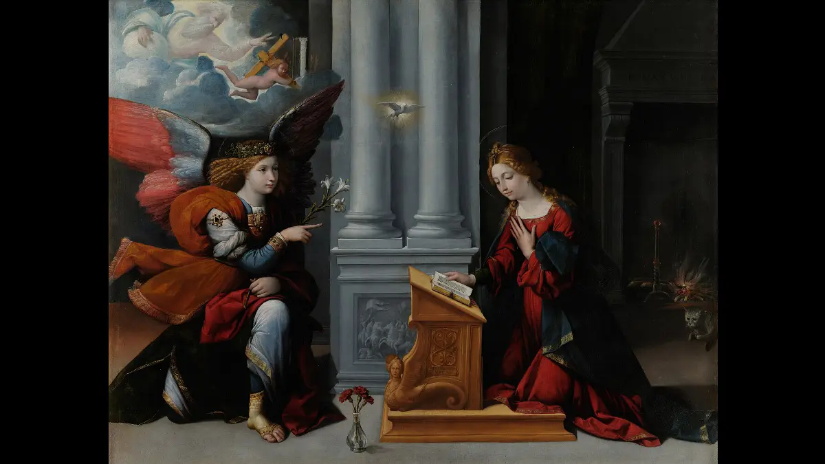 L'angelo porta l'annuncio a Maria