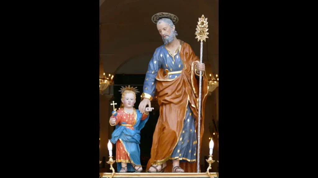 San assieme a Gesù Bambino