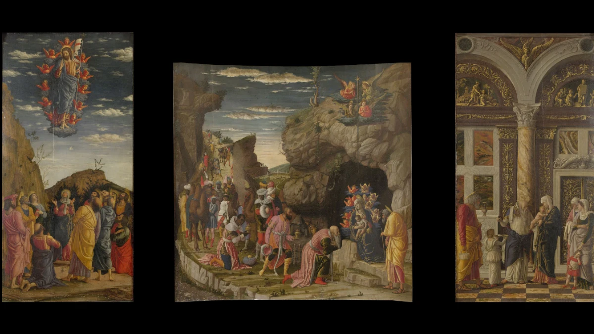 Trittico di Ascensione Adorazione Magi Circoncisione