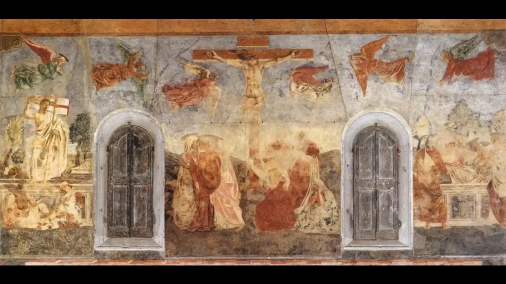 La scena della crocifissione