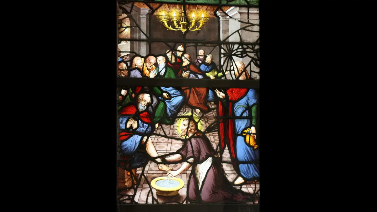 Gesù lava i piedi ai discepoli