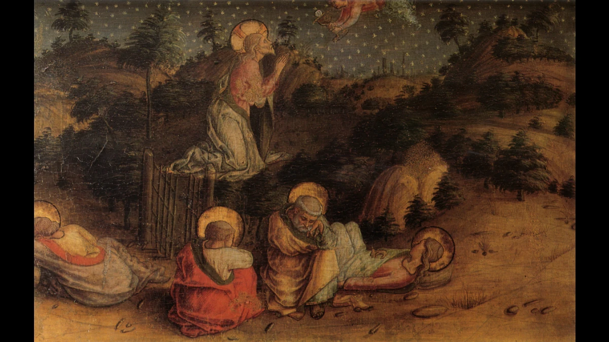 Gesù prega nell'Orto degli ulivi