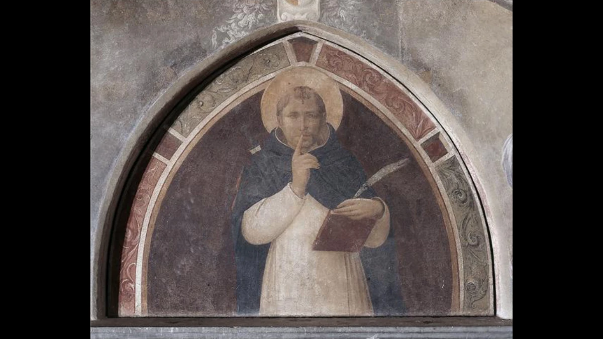 San Pietro martire invita a fare silenzio