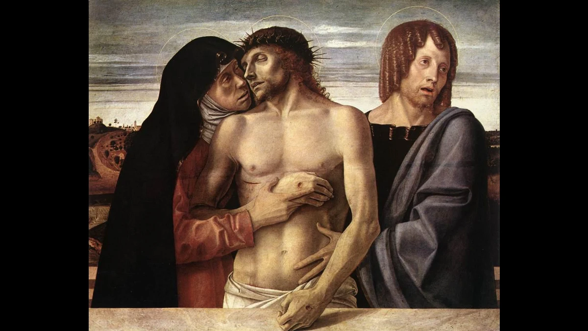 Gesù morto sorretto da Maria e Giovanni