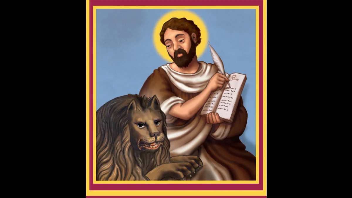 San Marco evangelista e il leone simbolo del suo Vangelo