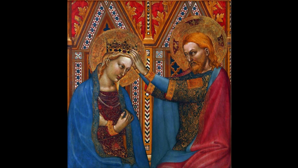 Maria è incoronata regina da Gesù