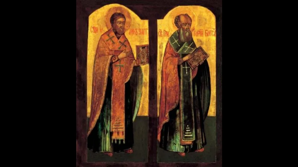 San Giovanni Crisostomo con san Gregorio Nazianzeno