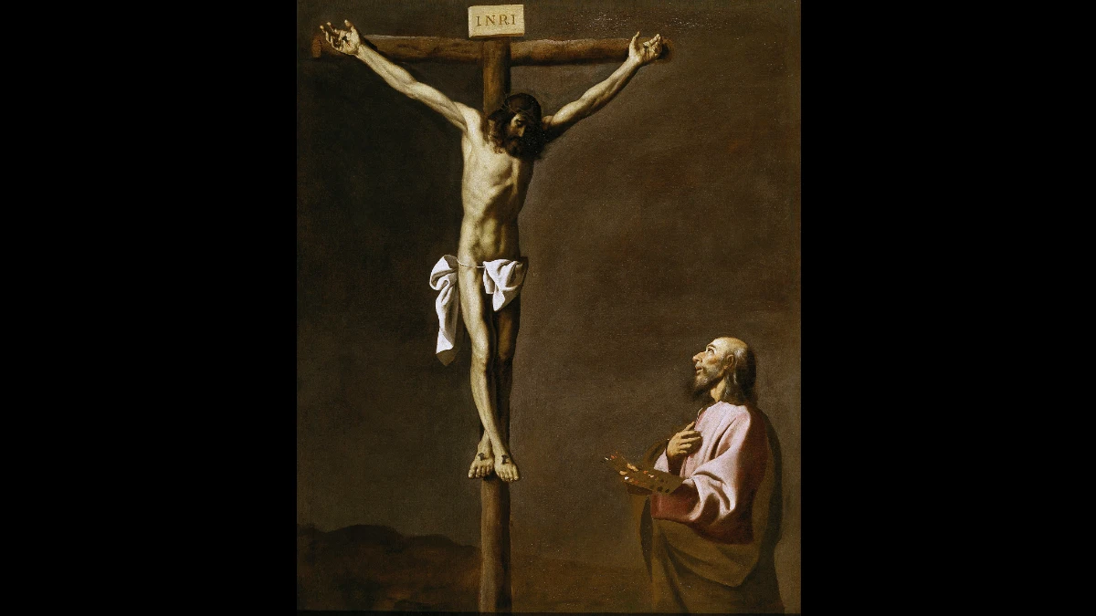 San Luca evangelista dipinge la Crocifissione