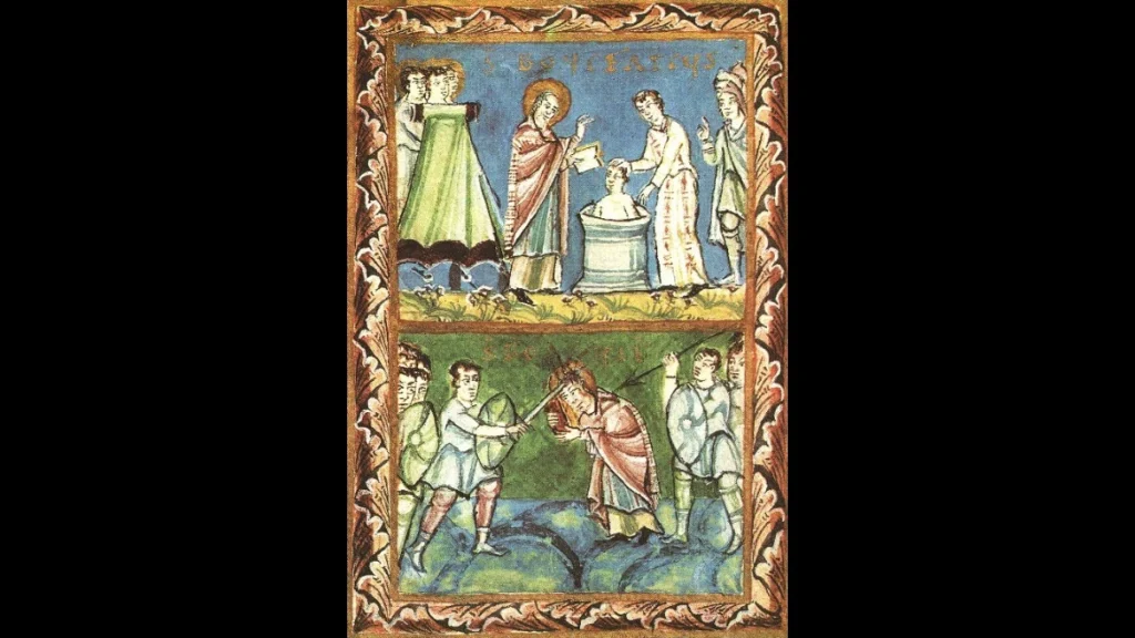 Scene dalla vita di san Bonifacio - Battesimi e martirio