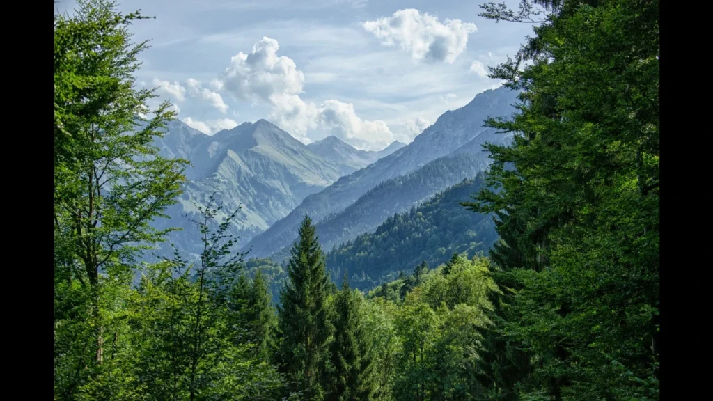 montagne dell'oberstdorf in estate