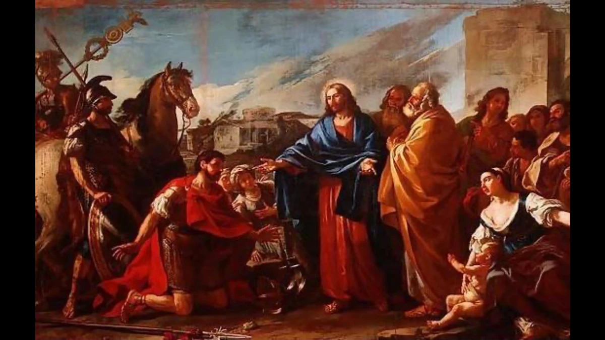 Gesù incontra il centurione di Cafarnao