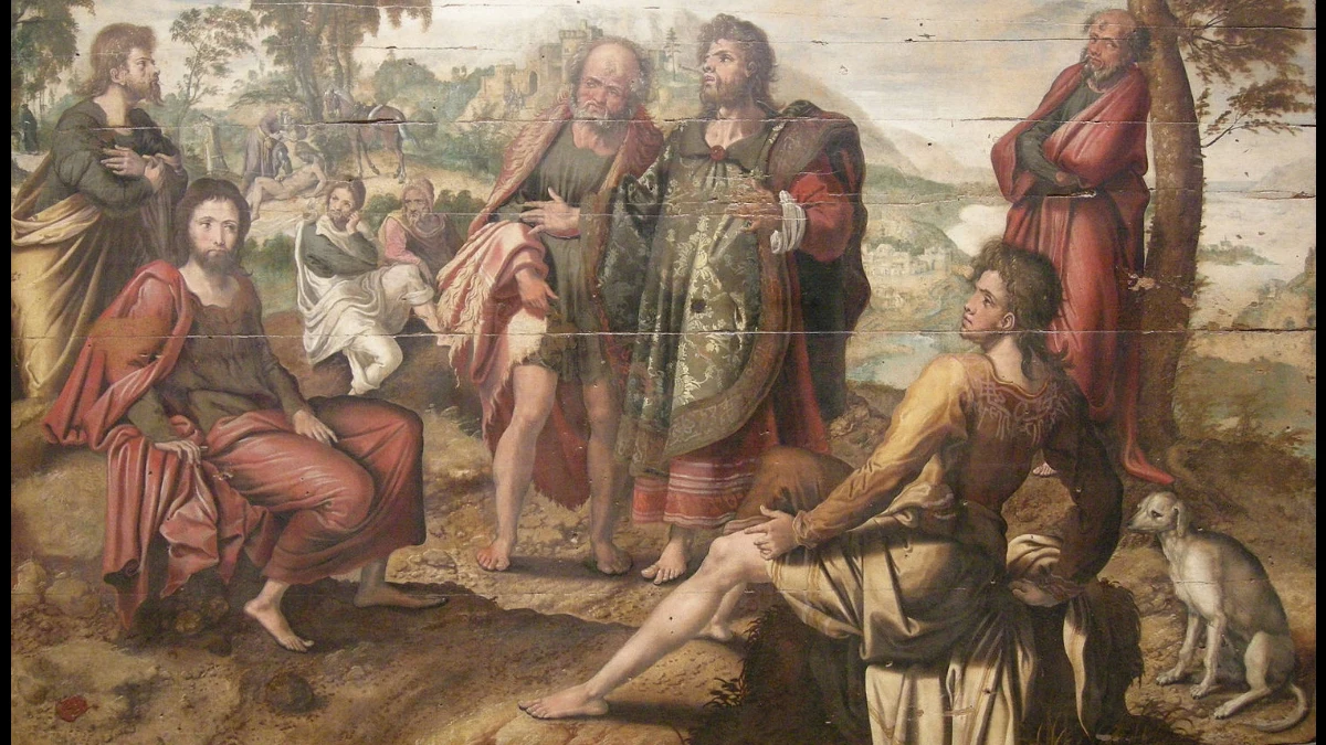 Gesù racconta la parabola del buona samaritano