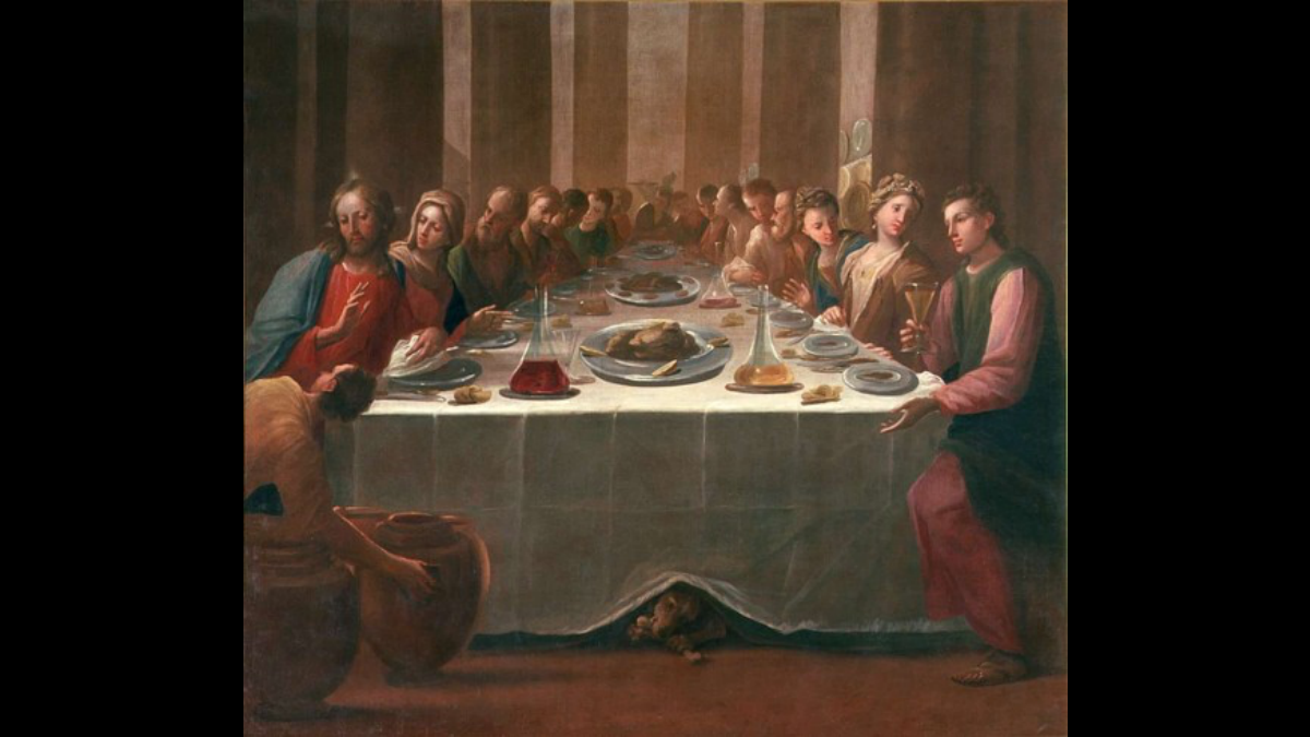 Gesù e Maria alle nozze di Cana