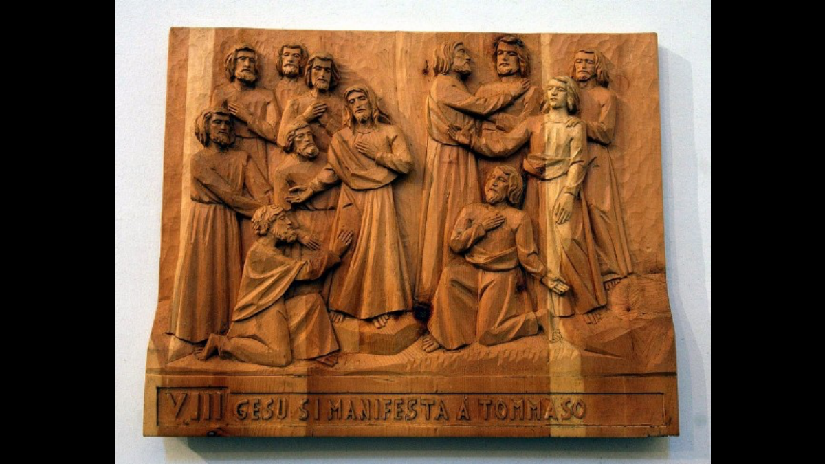 Gesù risorto si manifesta a Tommaso