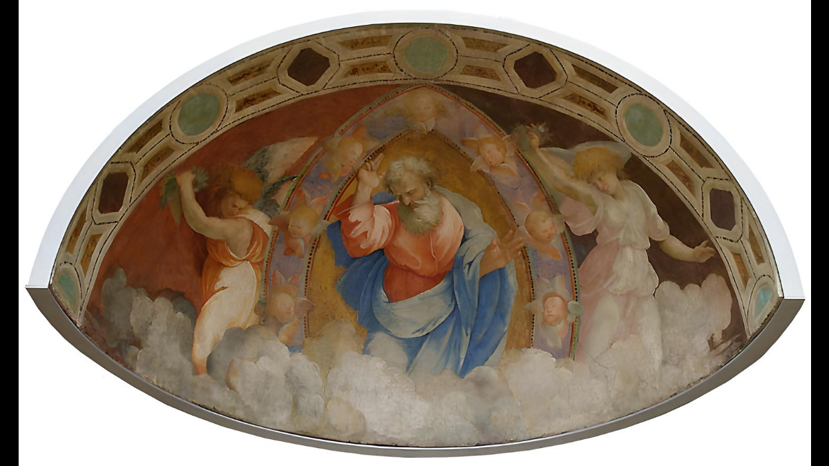 Dio Padre tra angeli