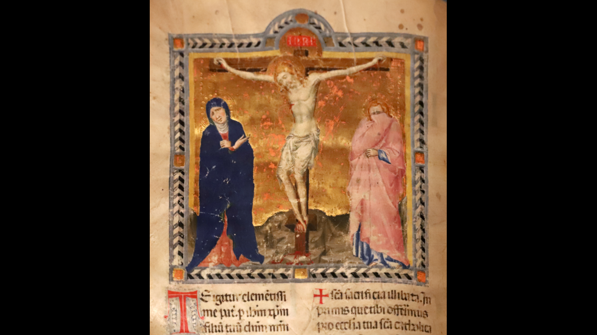 Miniatura della Crocifissione