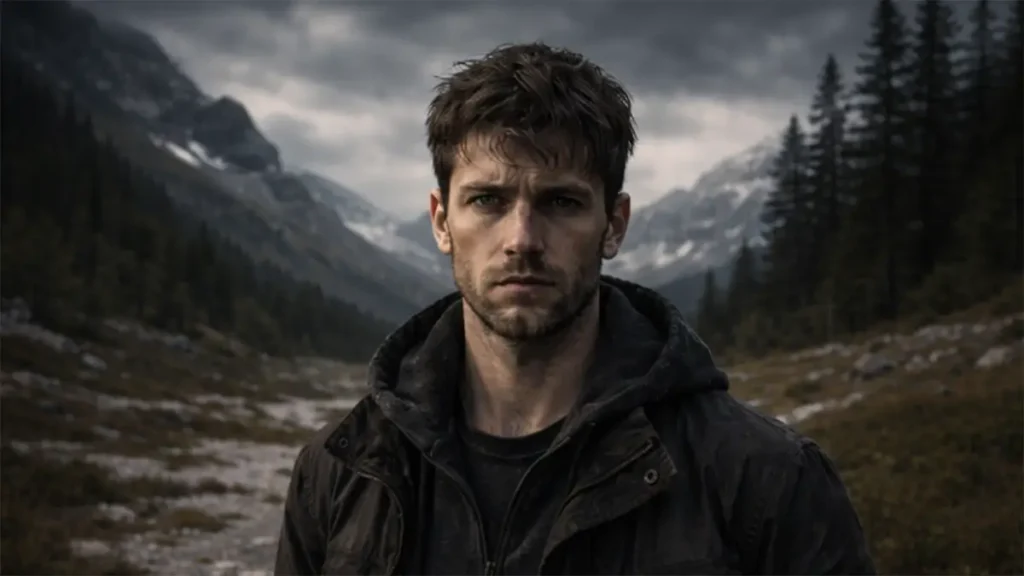 uomo in crisi che vive dentro un buio oscuro