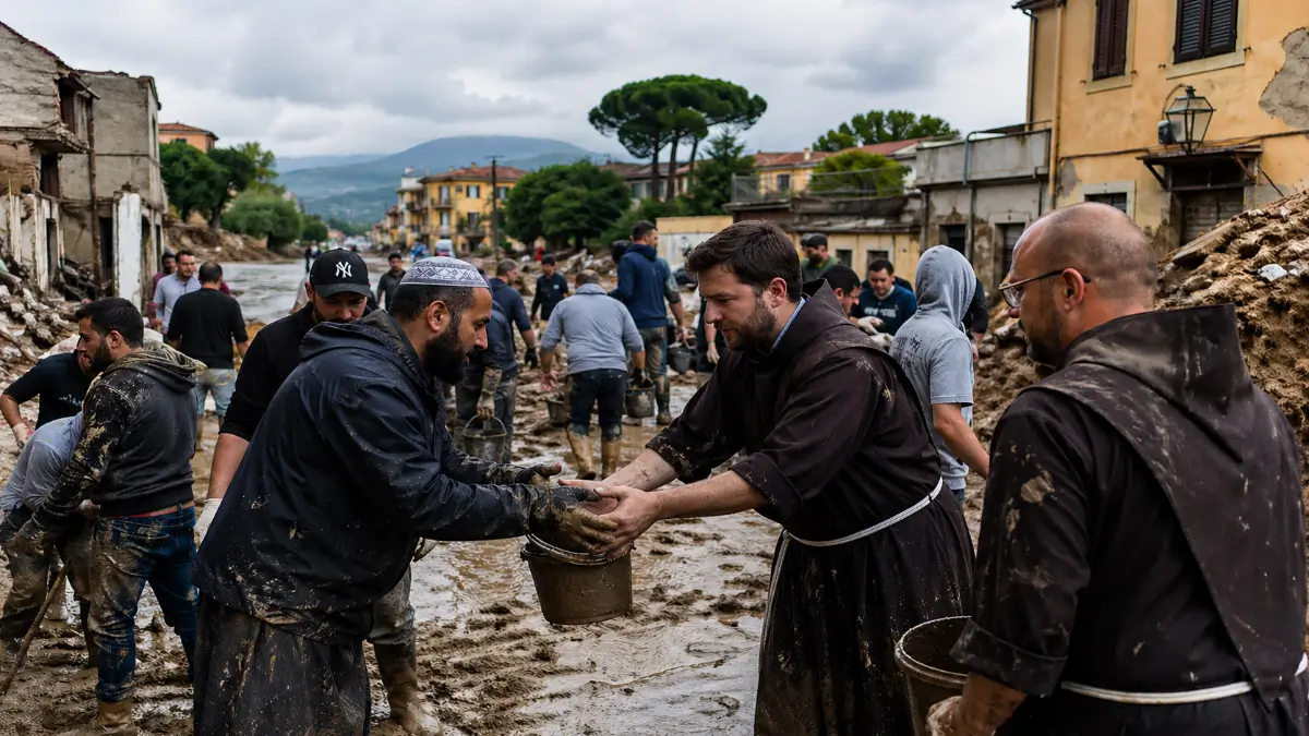 Cristiani e mussulmani si aiutano a vicenda in un paese distrutto da assurdi bombardamenti