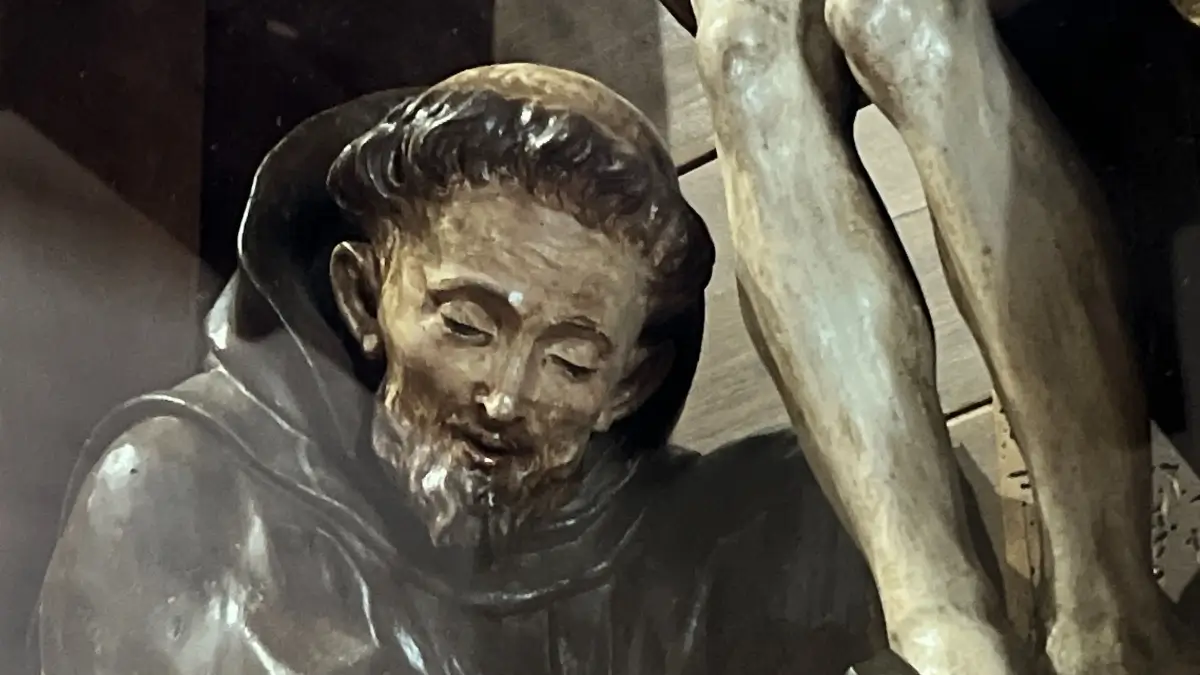 San Francesco si lascia convertire da Gesù