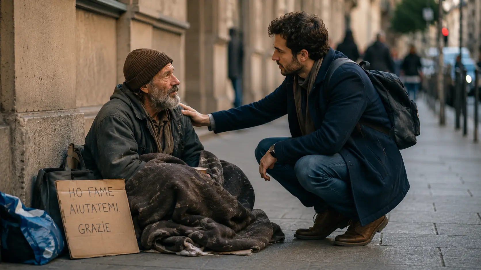 Vedere un fratello in un mendicante