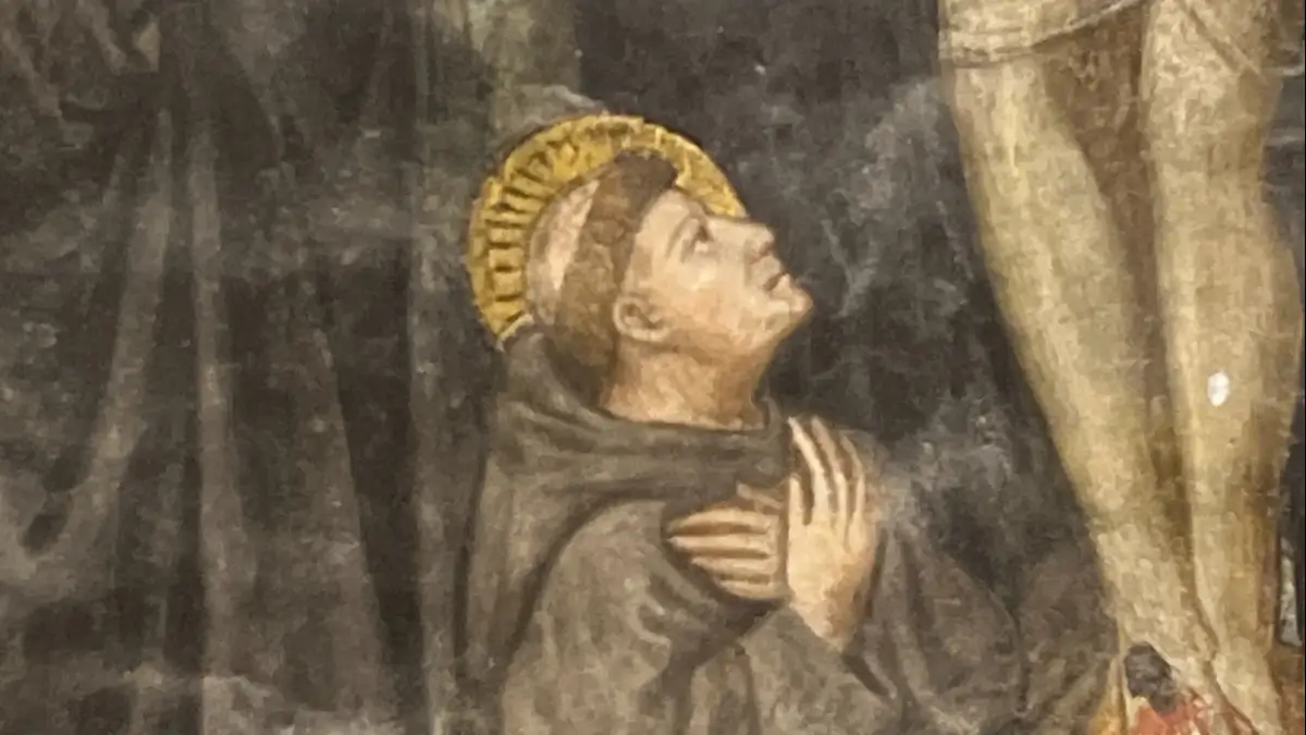 San Francesco in adorazione del Crocifisso